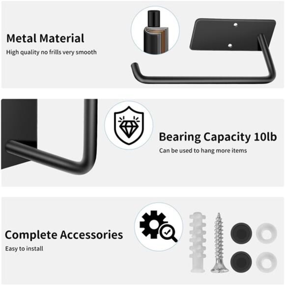 Hat Racks for Baseball Caps 2 Pack, Stainless Steel Adhesive Hat Hanger Hooks - Picture 5 of 8